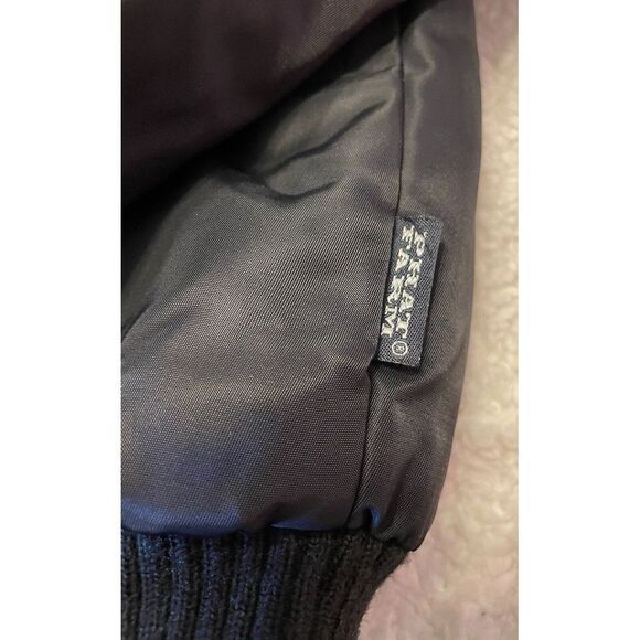 Men's‎ Phat Farm XL Black Jacket With Fur Lining Nylon Comber Jacket - Picture 11 of 14